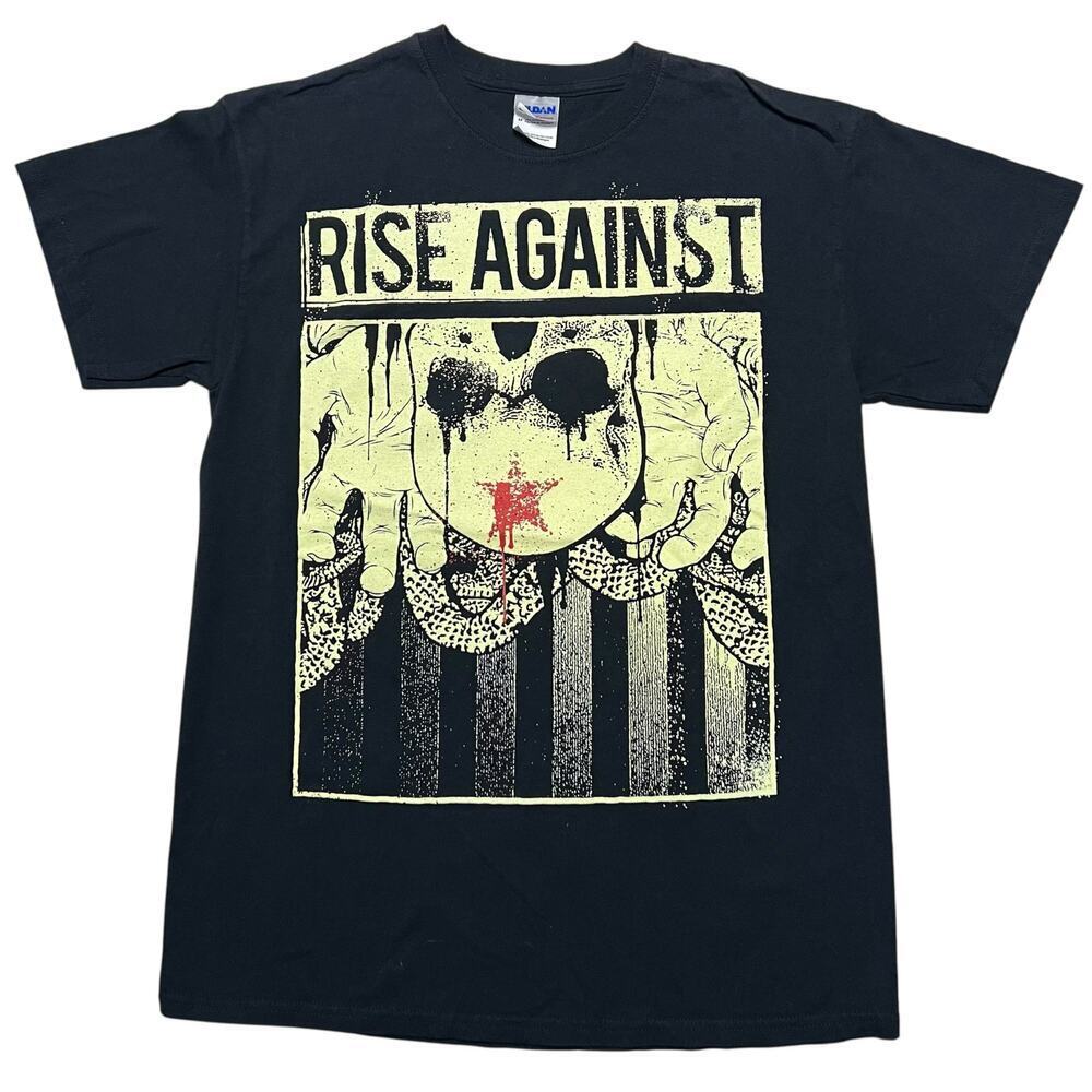 Vintage Rise Against Graphic T-Shirt - Hardcore Metal Rock Punk Y2K - size M